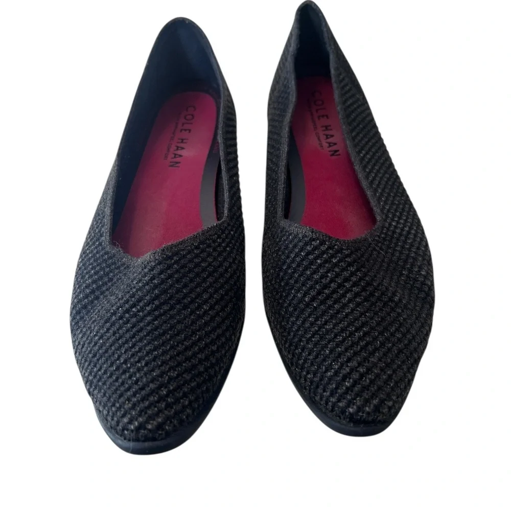 Cole Haan Springfeel Stitchlite Skimmer charcoal gray/black Ballet flats